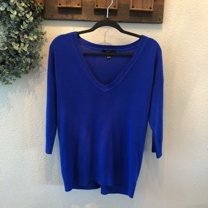 Royal Blue V-Neck Sweater